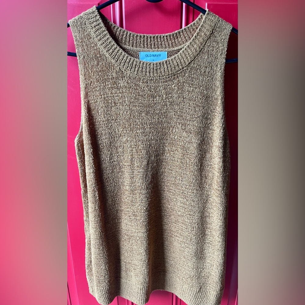 Old Navy Women's Camel colored Crew Neck Sweater